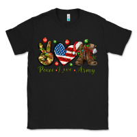 Black peace love army christmas Classic Tee - NancyCooperArtShop