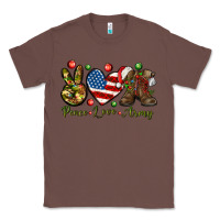 Chestnut peace love army christmas Classic Tee - NancyCooperArtShop