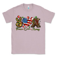 Lilac peace love army christmas Classic Tee - NancyCooperArtShop