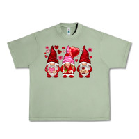 Oil Green valentines day gnomies with heart balloon Urban Heavy Tee - NancyCooperArtShop