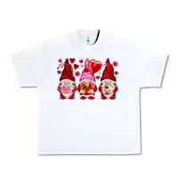 White valentines day gnomies with heart balloon Urban Heavy Tee - NancyCooperArtShop