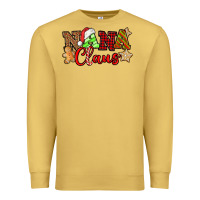 Antique Gold Nana Claus Christmas Lights And Gifts mother's day Premium Sweatshirt - HowdyJamesFarm