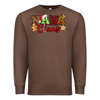 Chestnut Nana Claus Christmas Lights And Gifts mother's day Premium Sweatshirt - HowdyJamesFarm
