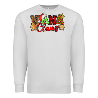 Dove Grey Nana Claus Christmas Lights And Gifts mother's day Premium Sweatshirt - HowdyJamesFarm