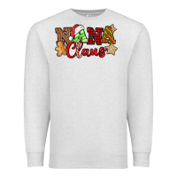Oatmeal Heather Nana Claus Christmas Lights And Gifts mother's day Premium Sweatshirt - HowdyJamesFarm