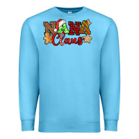 Ocean Blue Nana Claus Christmas Lights And Gifts mother's day Premium Sweatshirt - HowdyJamesFarm