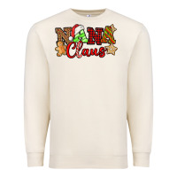 Sandshell Nana Claus Christmas Lights And Gifts mother's day Premium Sweatshirt - HowdyJamesFarm