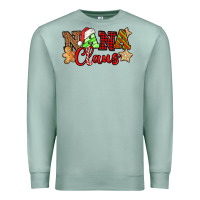 Seafoam Nana Claus Christmas Lights And Gifts mother's day Premium Sweatshirt - HowdyJamesFarm