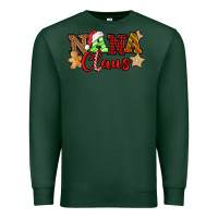 Sports Green Nana Claus Christmas Lights And Gifts mother's day Premium Sweatshirt - HowdyJamesFarm