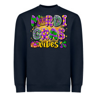 Navy mardi gras vibes Heavyweight Sweatshirt - LillyAllenDesigns