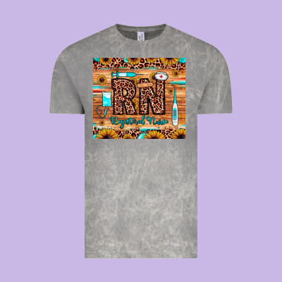 Rn Registered Nurse Vintage Tee Designed By Jahusdesignshop