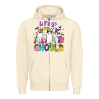 Sandshell Let's go ghouls Zipper Hoodie - NancyCooperArtShop