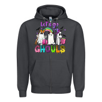 Smoke Let's go ghouls Zipper Hoodie - NancyCooperArtShop