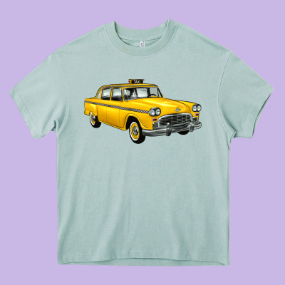 Taxi Cab Heavy Core Tee Designed By Artiststas