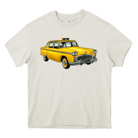 Cream taxi cab Heavy Core Tee - Artiststas