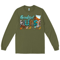 Army Green thankful nurse Long Sleeve Tee - BundleAndBundleShop