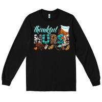 Black thankful nurse Long Sleeve Tee - BundleAndBundleShop