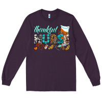Plum thankful nurse Long Sleeve Tee - BundleAndBundleShop