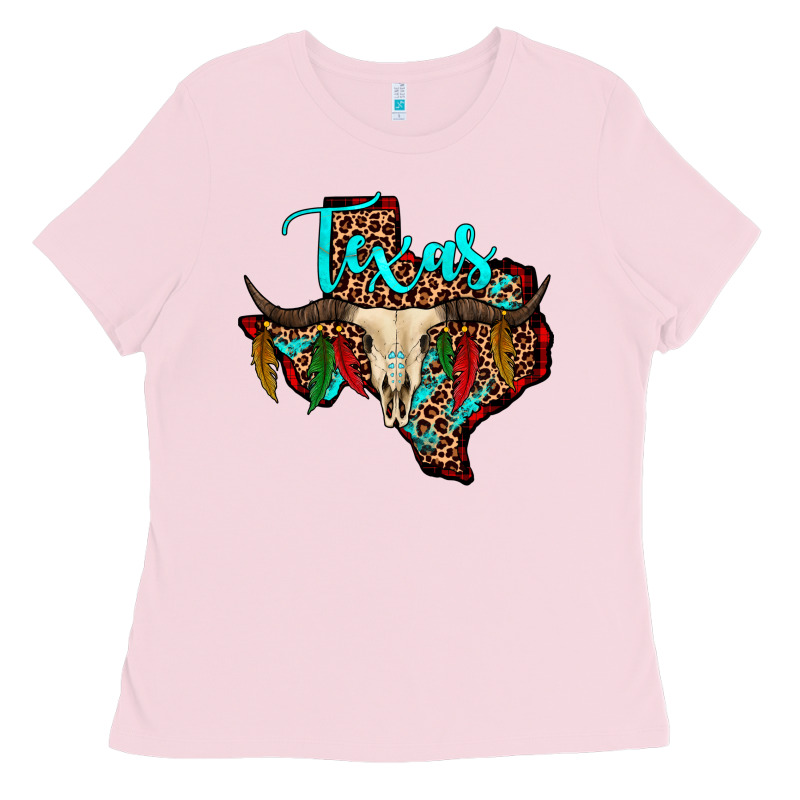 Bullskull Texas Map Ladies Tee by JahusDesignShop | Teevron
