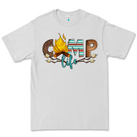 Dove Grey camp life Premium Tee - Artiststas