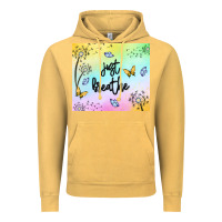 Vintage Mustard just breathe Vintage Hoodie - MaliasSmallBusiness