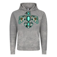 Cloud Rock cowhide turquoise thunderbird Vintage Hoodie - Jasminsmagicworld