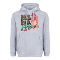 Heather Grey Mama Junkie Mother's Day Heavyweight Hoodie - CowGirlArtShop