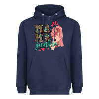Navy Mama Junkie Mother's Day Heavyweight Hoodie - CowGirlArtShop