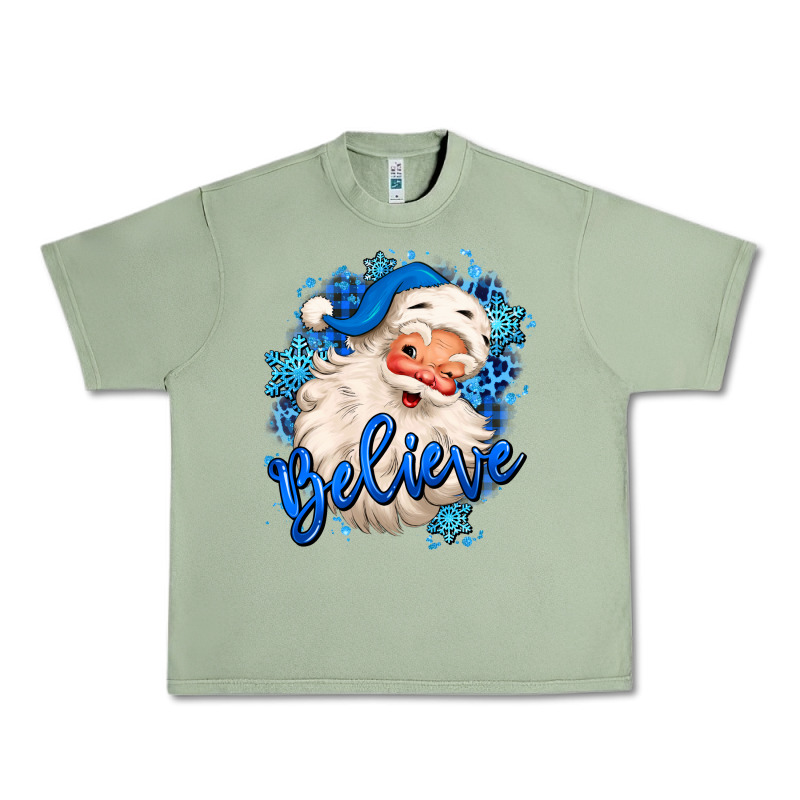 Believe Winter Christmas Santa Claus Urban Heavy Tee by MaliasSmallBusiness | Teevron