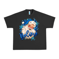 Pigment Black believe winter christmas santa claus Urban Heavy Tee - MaliasSmallBusiness