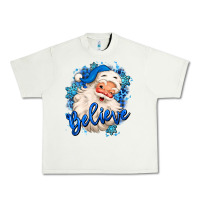 Pistachio believe winter christmas santa claus Urban Heavy Tee - MaliasSmallBusiness