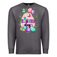 Charcoal Heather Easter Day Premium Sweatshirt - CowGirlArtShop