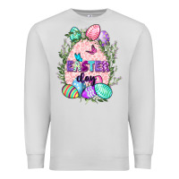 Dove Grey Easter Day Premium Sweatshirt - CowGirlArtShop