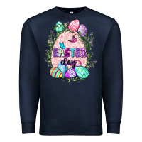 Navy Easter Day Premium Sweatshirt - CowGirlArtShop