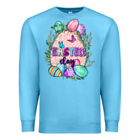 Ocean Blue Easter Day Premium Sweatshirt - CowGirlArtShop