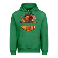 Emerald customize floral pumpkin Urban Hoodie - BundleAndBundleShop