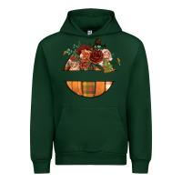Forest Green customize floral pumpkin Urban Hoodie - BundleAndBundleShop