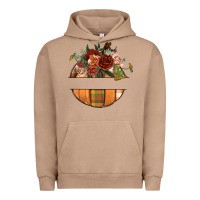 Pigment Burro customize floral pumpkin Urban Hoodie - BundleAndBundleShop