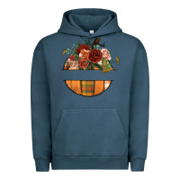 Pigment Midnight Navy customize floral pumpkin Urban Hoodie - BundleAndBundleShop