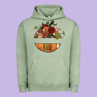 Customize Floral Pumpkin Urban Hoodie Designed By Bundleandbundleshop