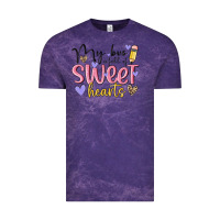 Cloud Purple my bus full of sweet hearts Vintage Tee - MaliasSmallBusiness