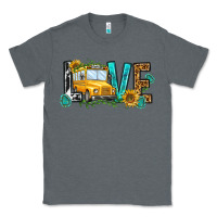 Charcoal Heather school bus love Classic Tee - NancyCooperArtShop