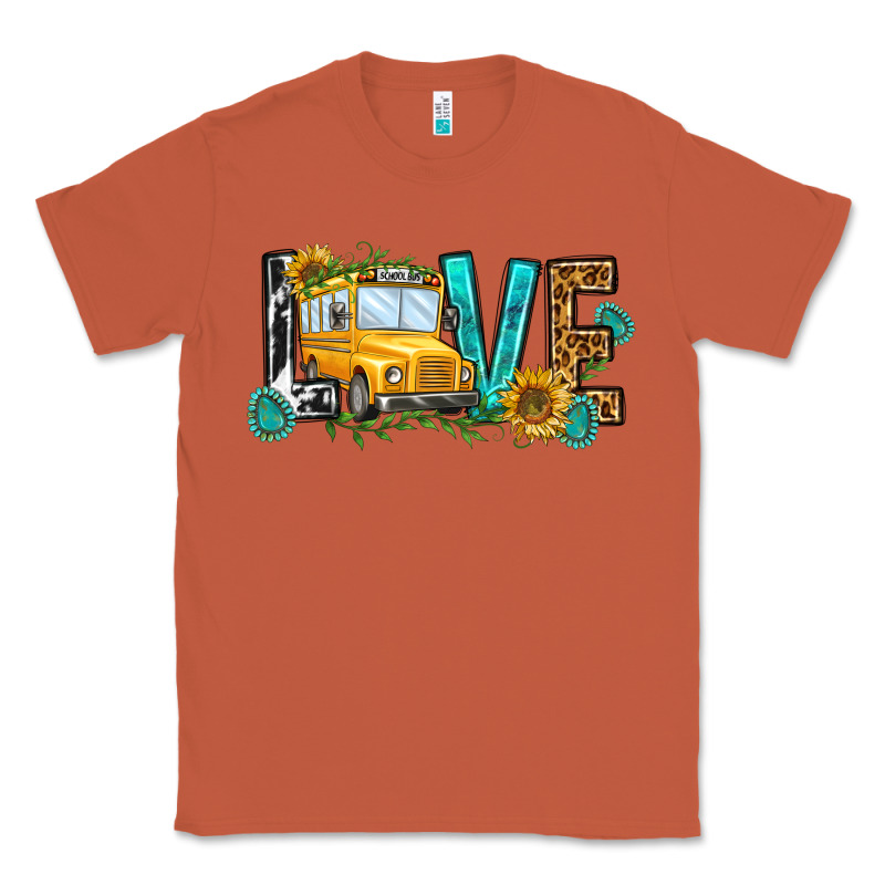 School Bus Love Classic Tee by NancyCooperArtShop | Teevron