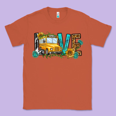 School Bus Love Classic Tee Designed By Nancycooperartshop