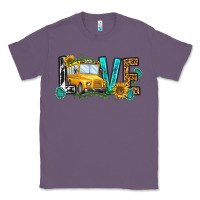 Lavender school bus love Classic Tee - NancyCooperArtShop