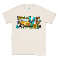 Natural school bus love Classic Tee - NancyCooperArtShop