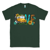 Sports Green school bus love Classic Tee - NancyCooperArtShop