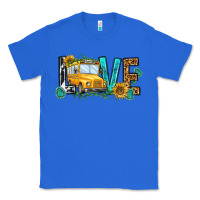 True Royal school bus love Classic Tee - NancyCooperArtShop