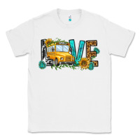 White school bus love Classic Tee - NancyCooperArtShop