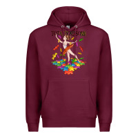 Burgundy totally au some Premium Hoodie - CowGirlArtShop